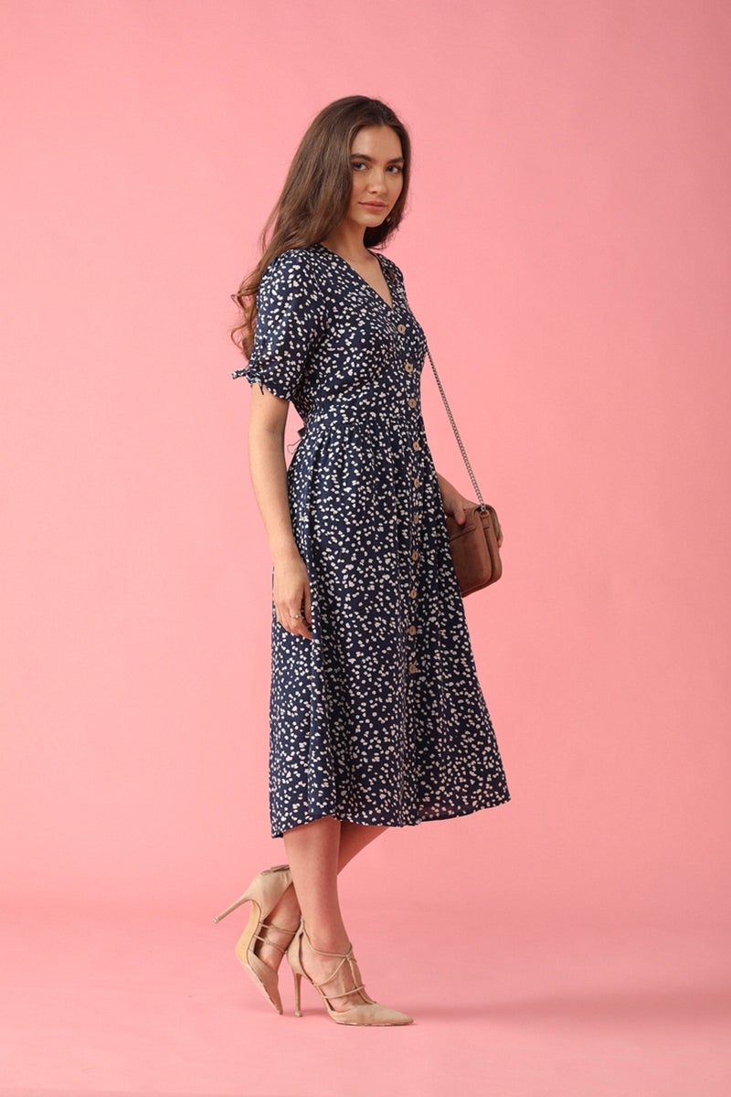 Gipsy Women Navy V-Neck Dress