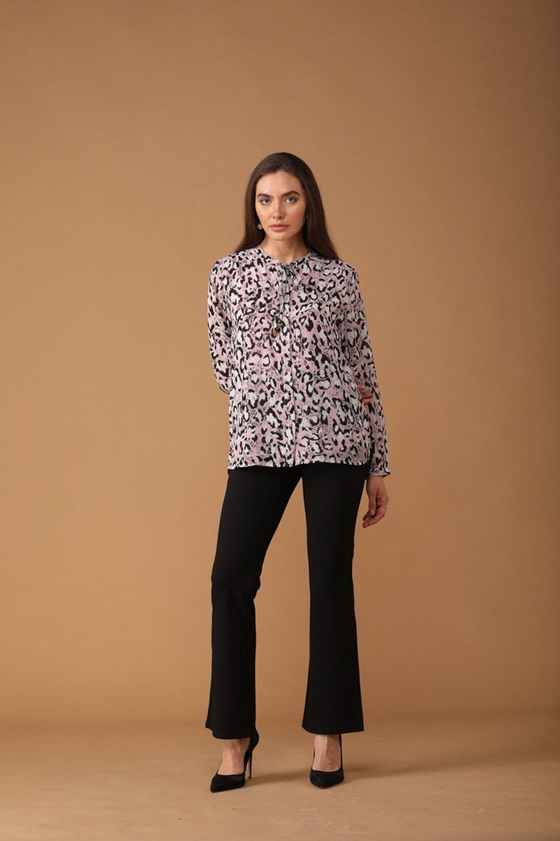 Gipsy Women Polyester Long Sleeves Pink Shirt