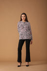 Gipsy Women Polyester Long Sleeves Pink Shirt