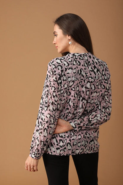 Gipsy Women Polyester Long Sleeves Pink Shirt