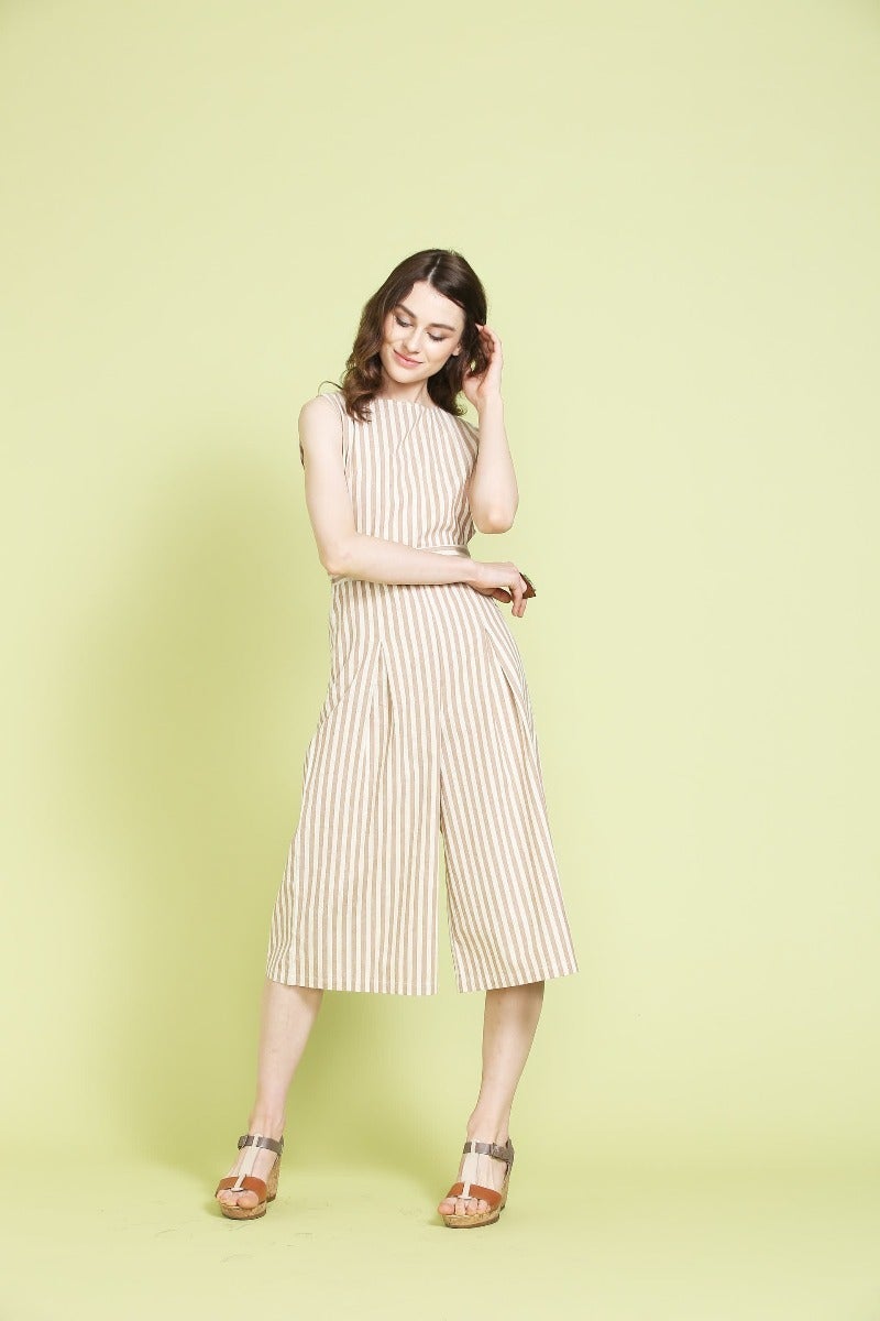 Alluring Striped Jumpsuit