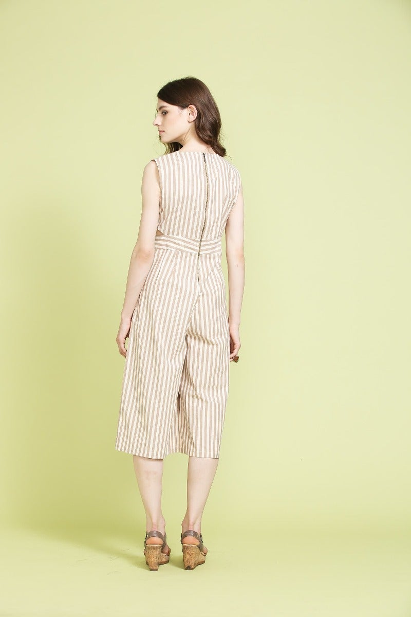Alluring Striped Jumpsuit