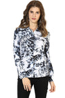 White Medium Length Shirt Collar Long Sleeves Polyester Shirt