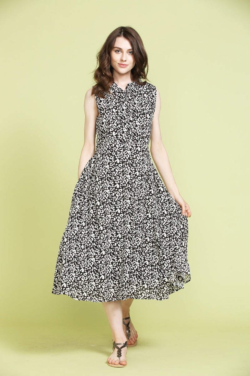 Vintage Printed Dress