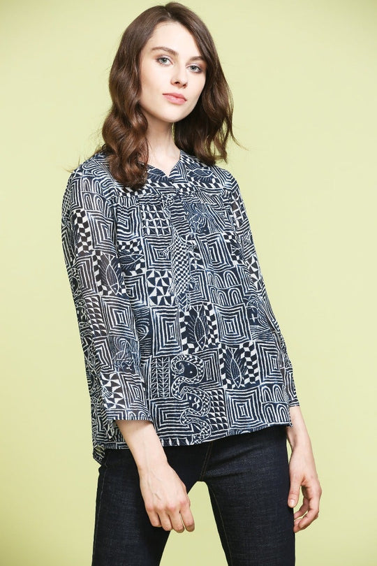 Reflective Printed Top