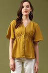 Gipsy Lime Abstract Crepe Top