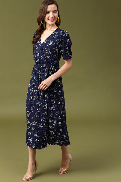 Gipsy Navy Floral Liva Dress