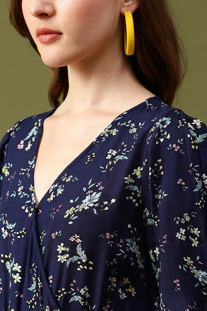 Gipsy Navy Floral Liva Dress
