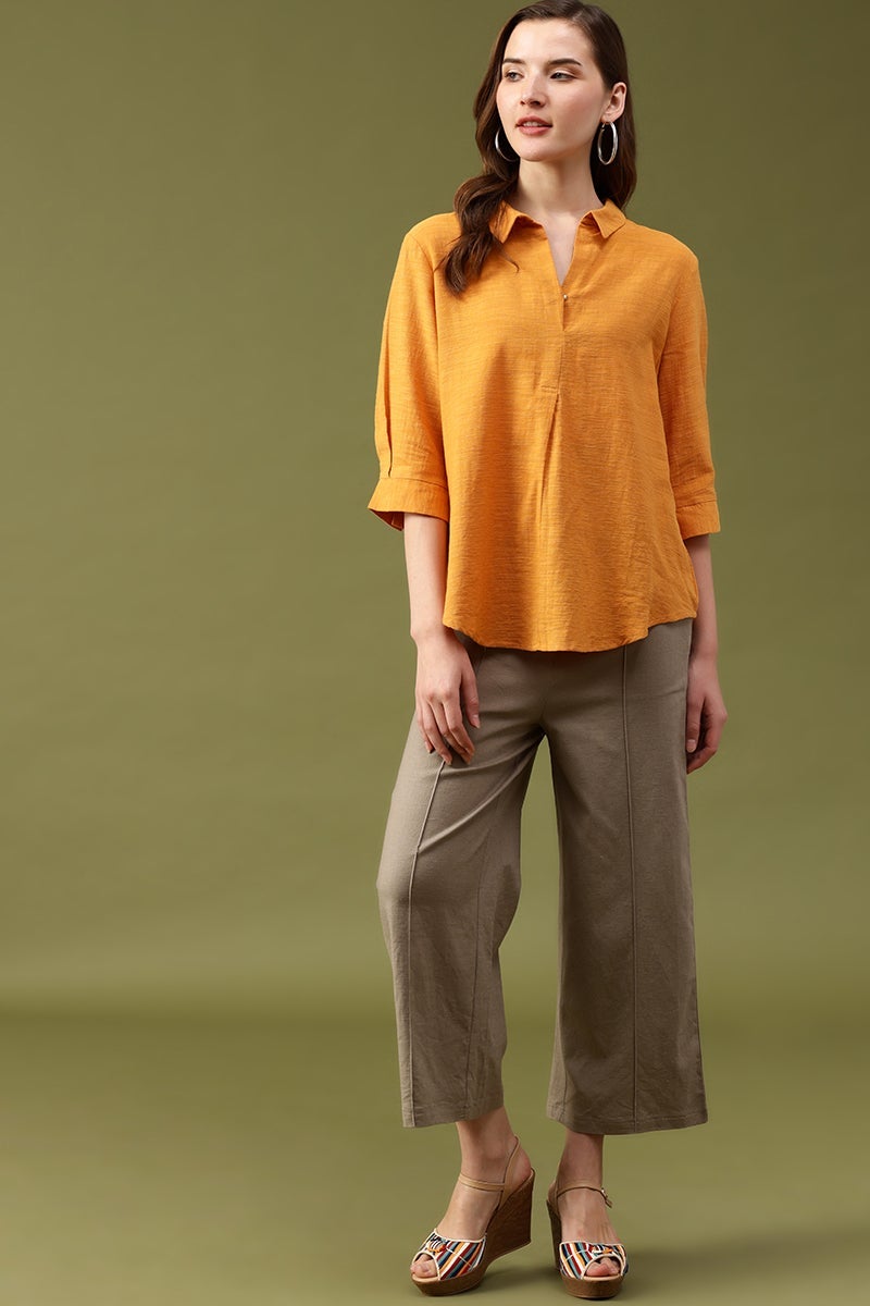Gipsy Mango Solid Cotton Tunic