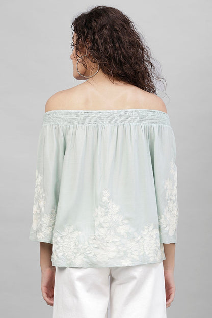 Gipsy Sage Embroidery Cotton Linen Top