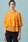 Gipsy Mango Medium Length Choker Neck Polyester Blouse