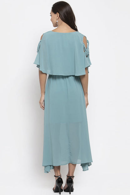 Gipsy Women Sage Boat Neck Dress