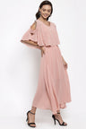 Gipsy Women Dusky Pink Boat Neck Dress